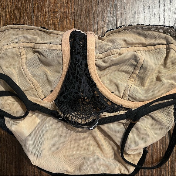 For Love & Lemons Bat Your Lashes Chartreuse Underwire Bra - Picture 4 of 7